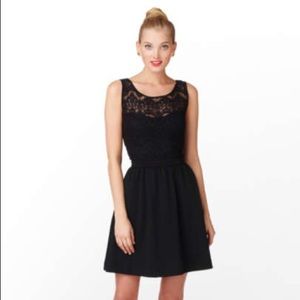 Lilly Pulitzer Black Lace Overlay Dress